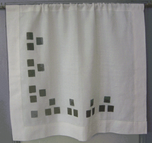 Corner border using the Three Square Stencil.