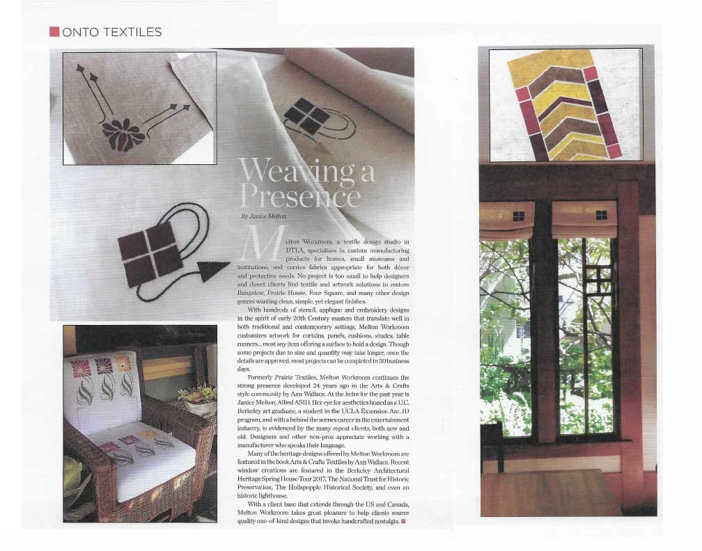Melton Workroom in LA Design Quarterly Magazine