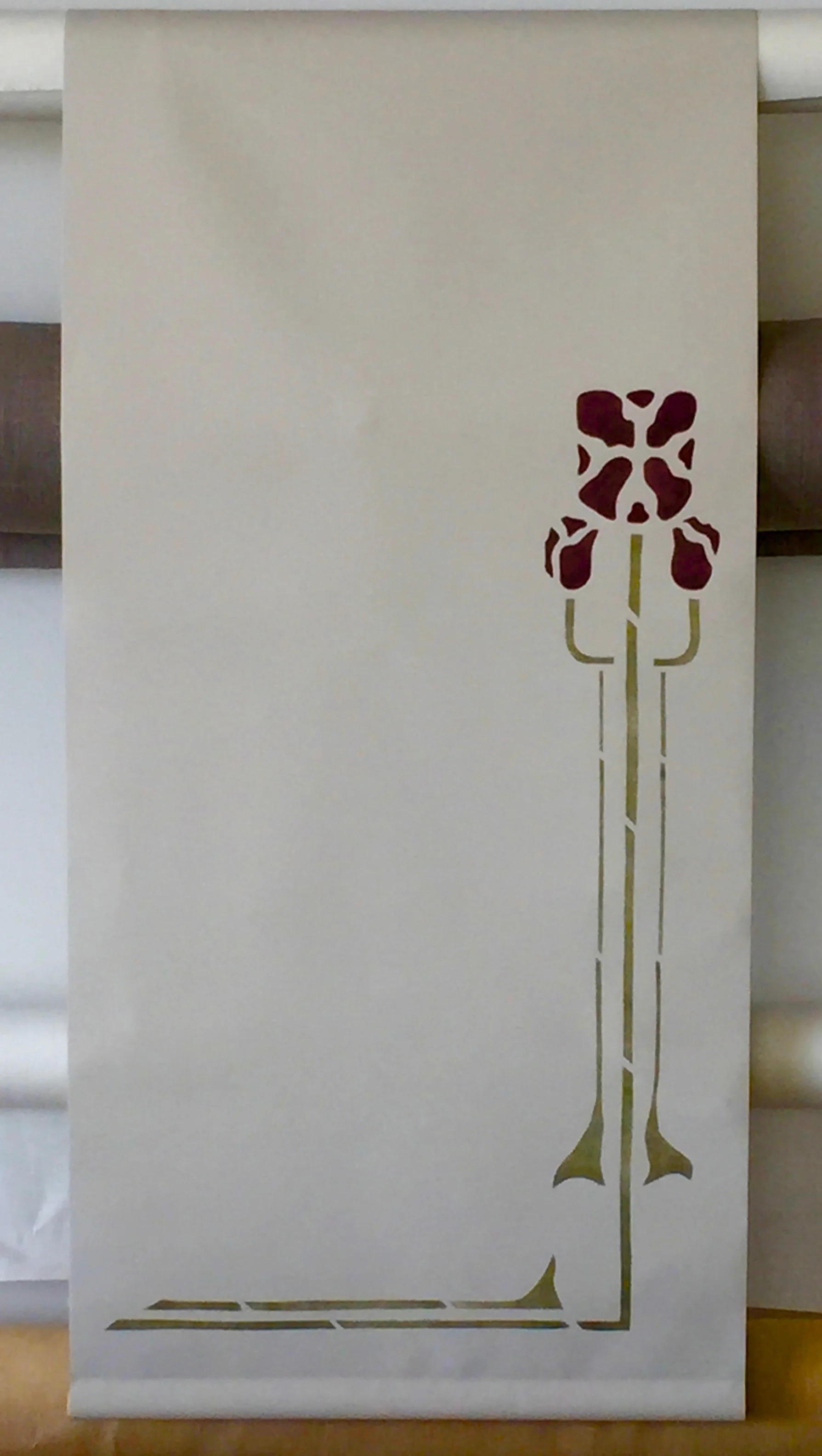 Dahlia on Roller Shade