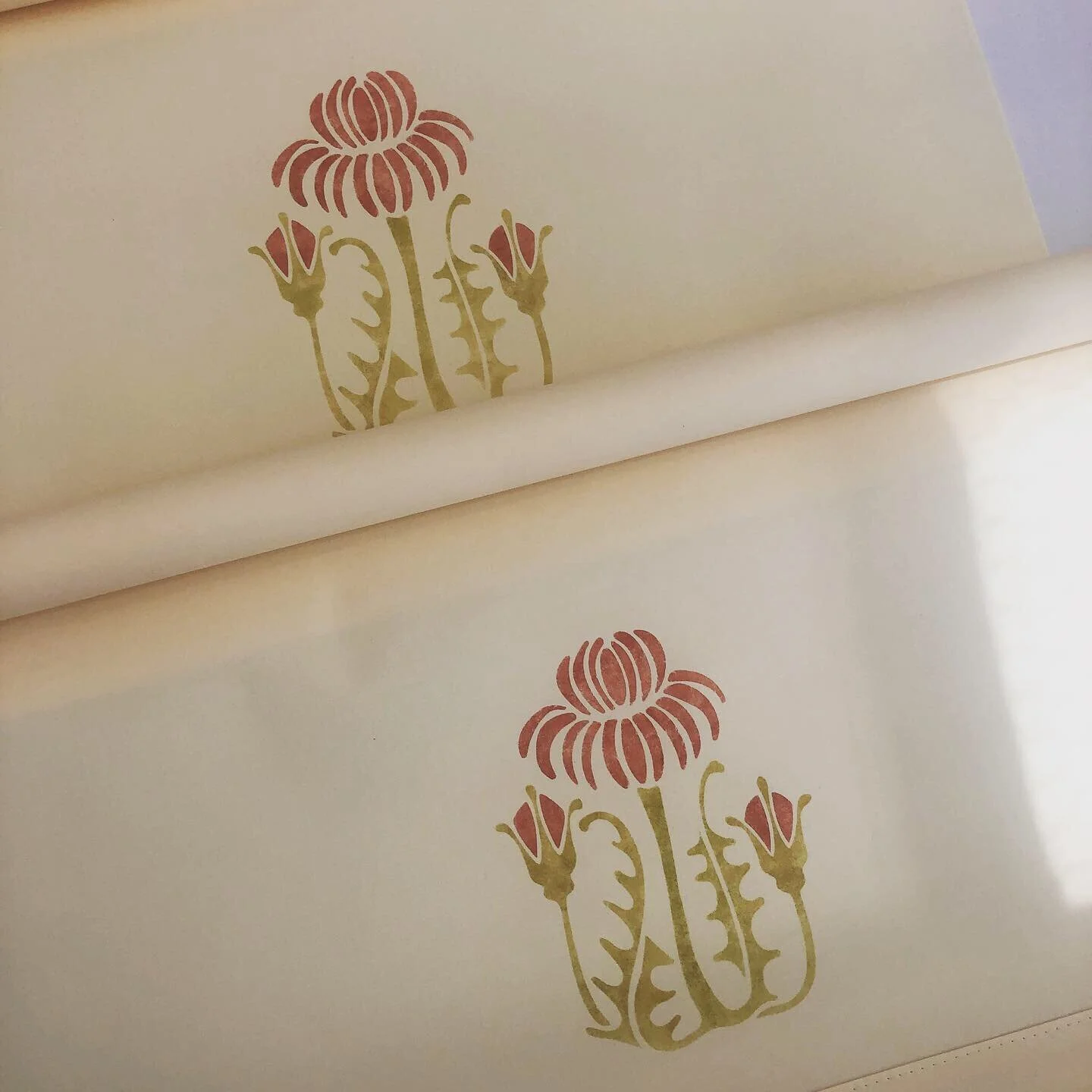 roller shades - thistle medallion stencil.jpg