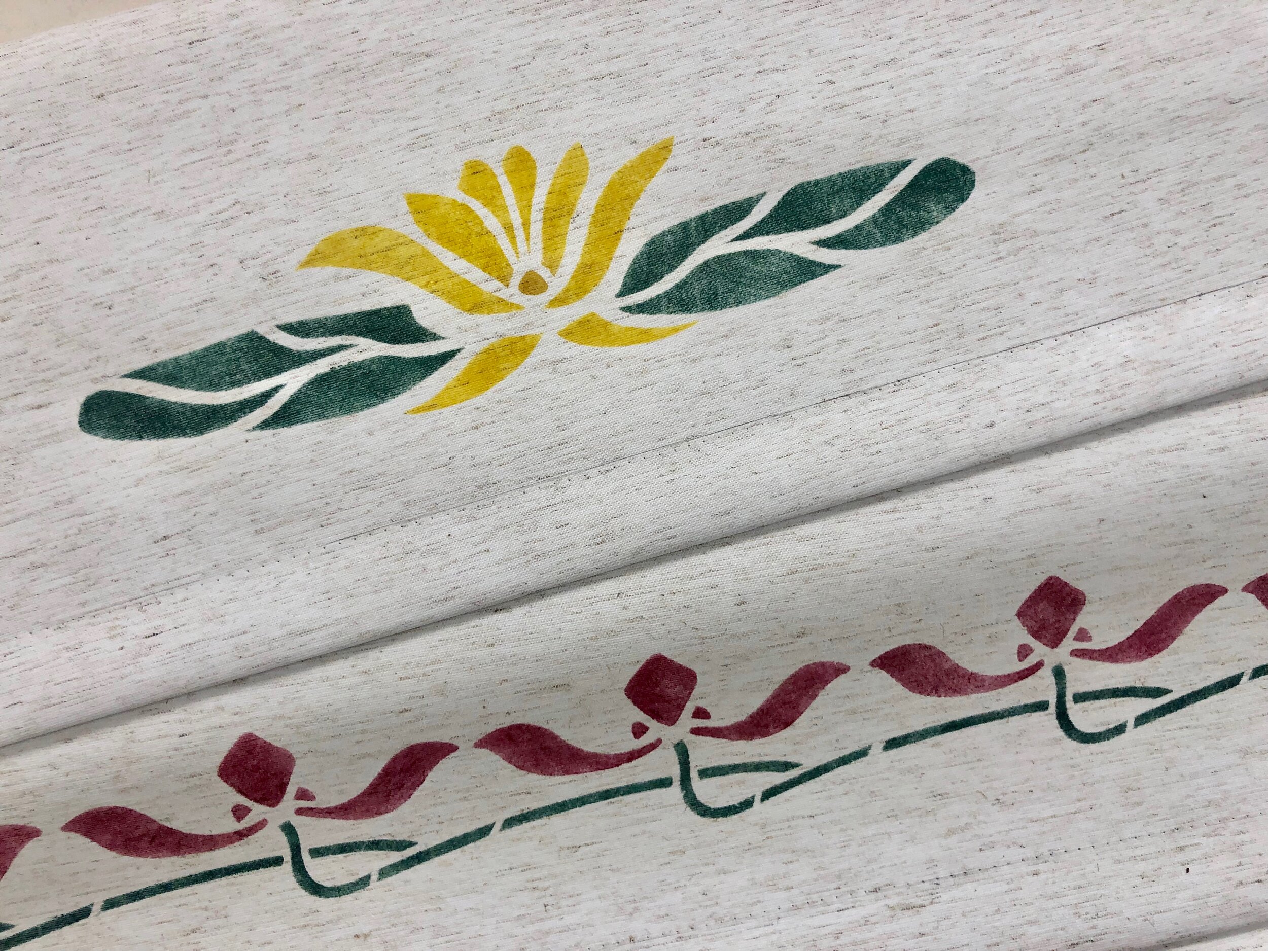 roller shades - with waterlily medallion and iris border 1.jpeg