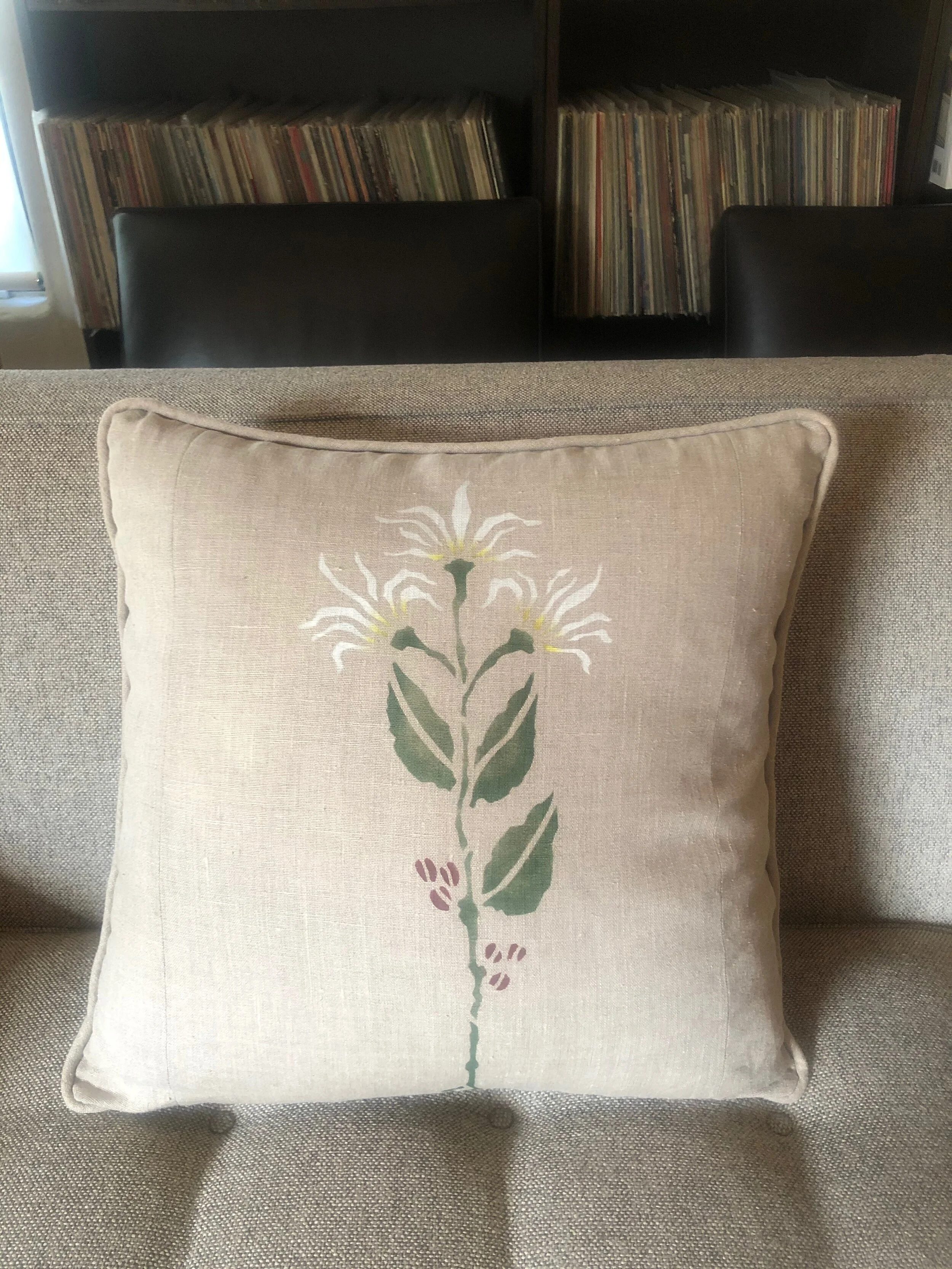 Coffee Bean Flower Pillow