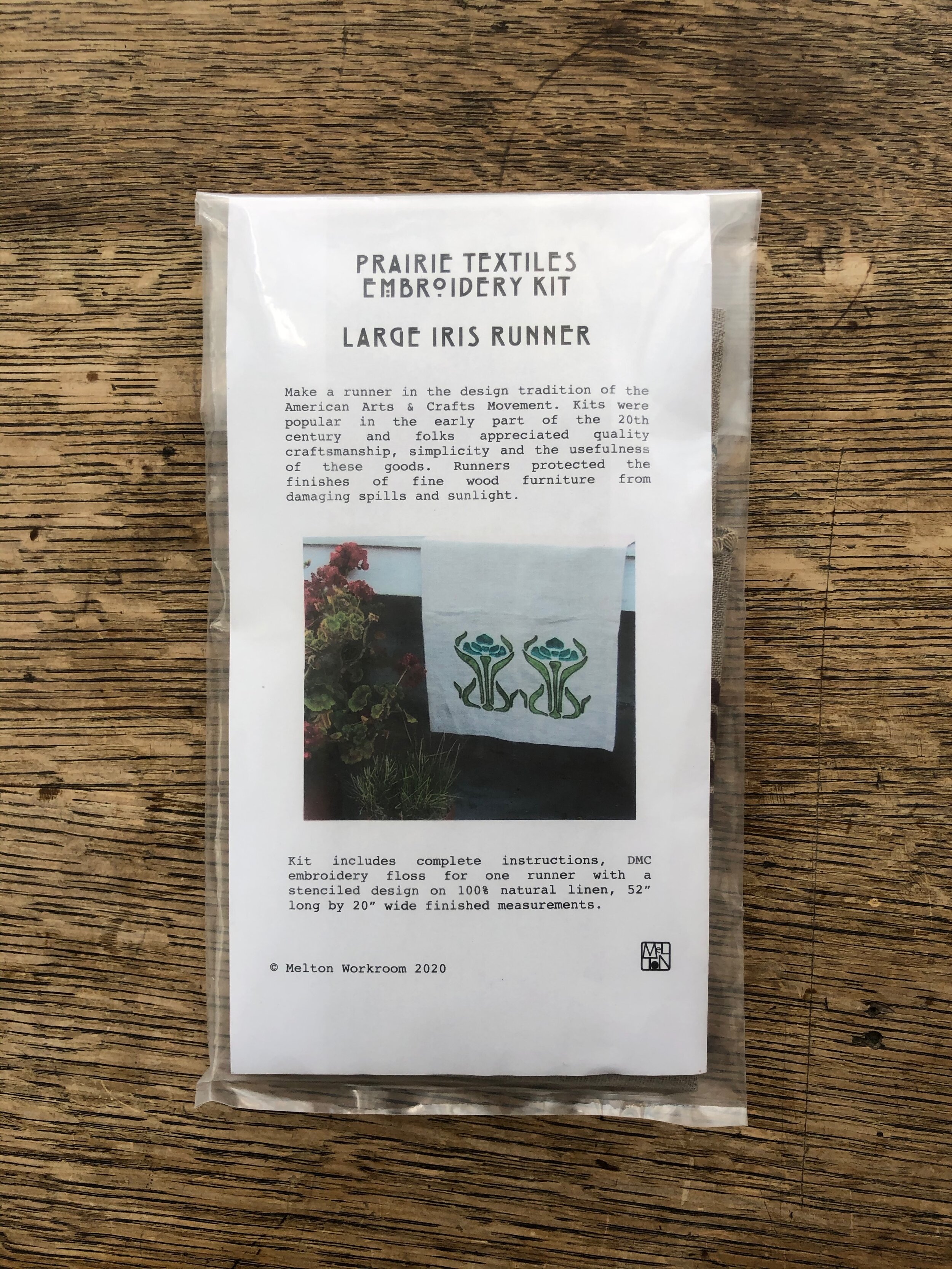 Large Iris Runner DIY Kit - Turquoise