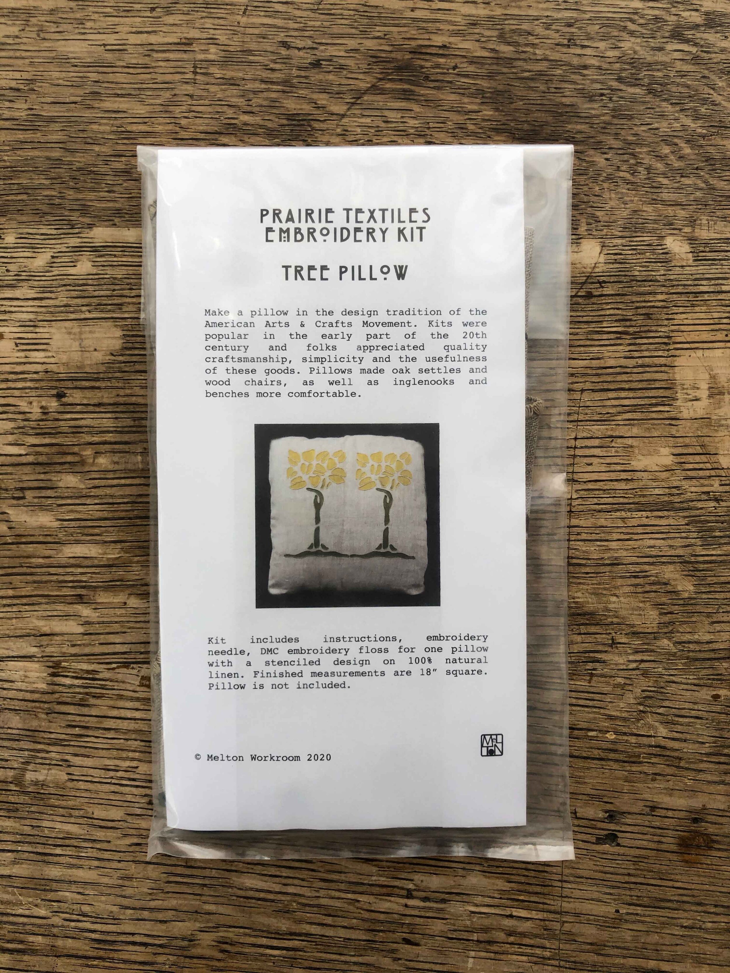 Tree Pillow DIY Kit - Gold