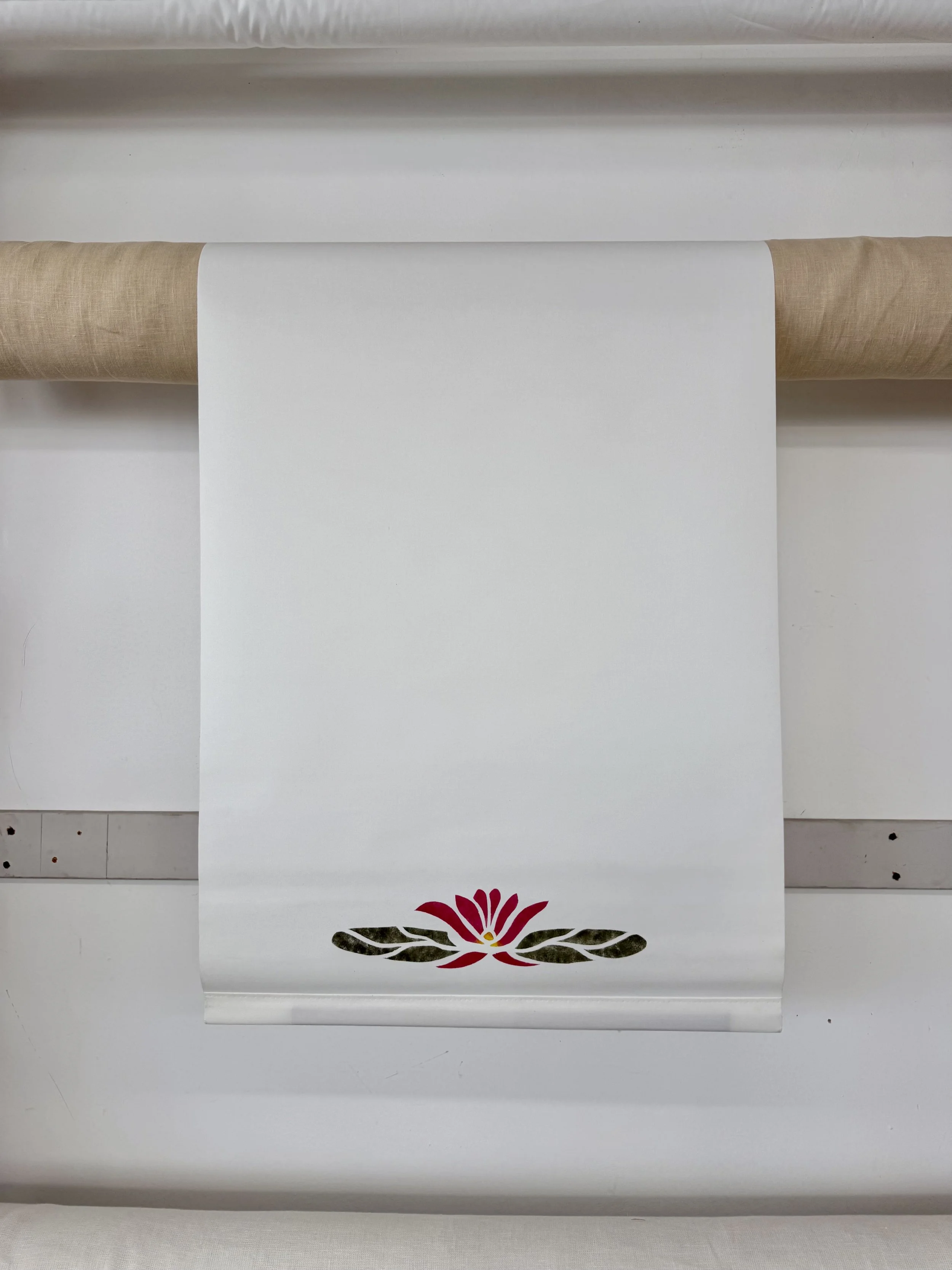 CC White Roller shade with Water Lily Medalliion.jpeg