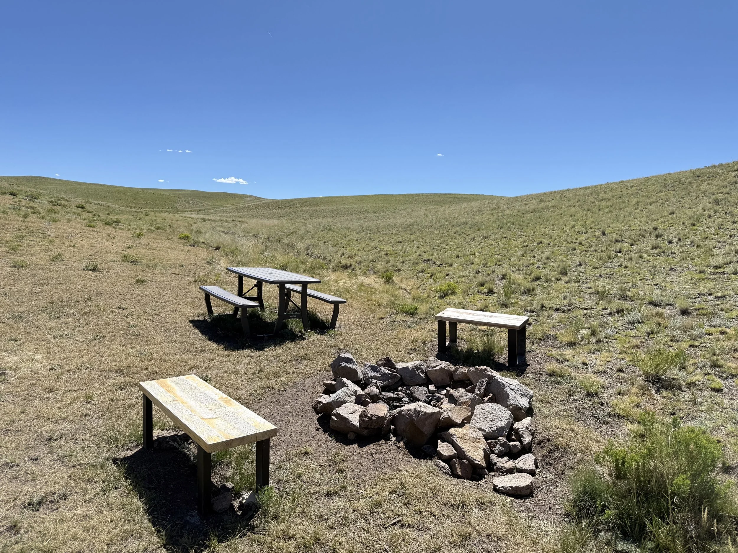 Campsite and fire ring