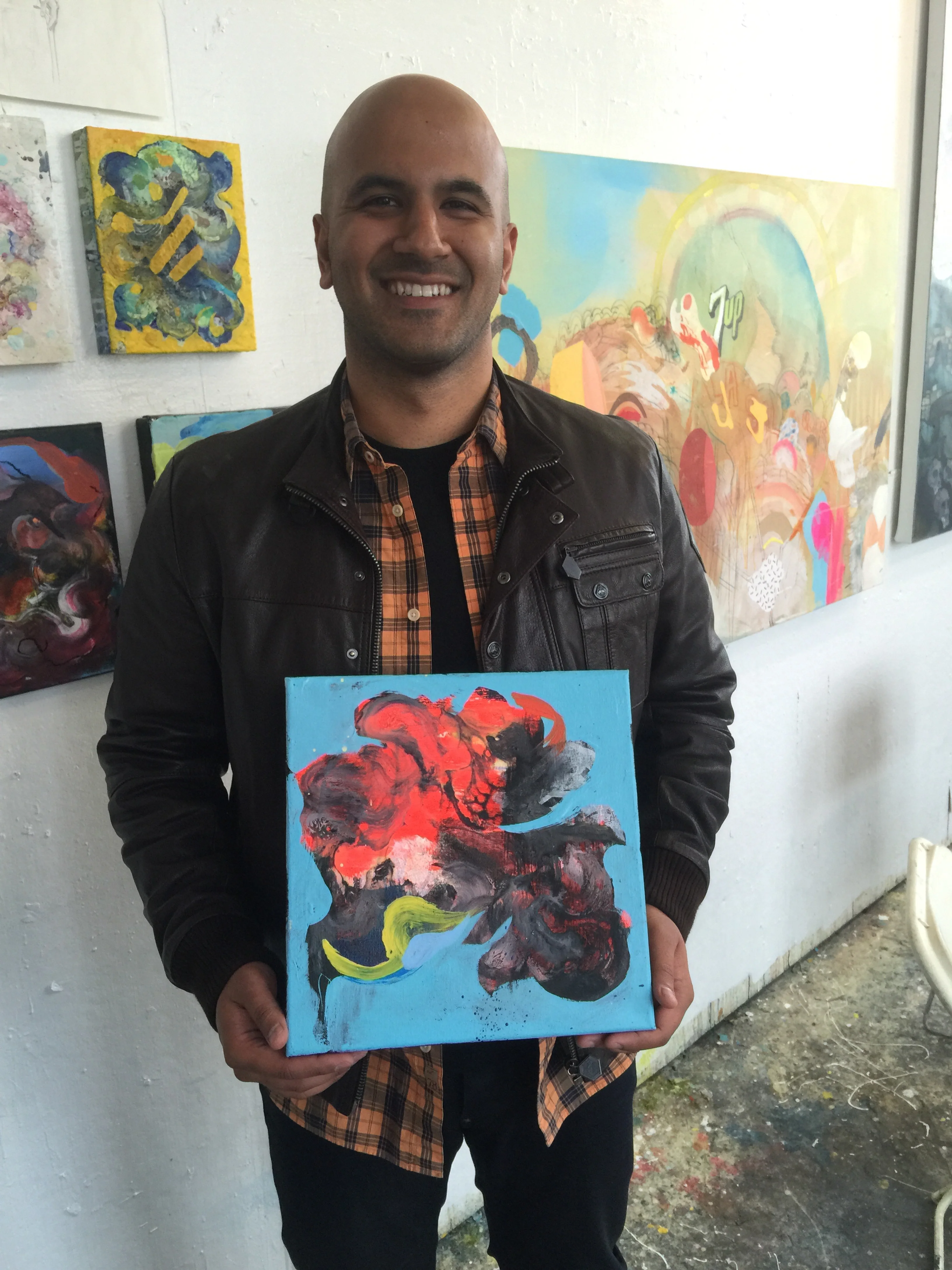 Tarun D and his piece which he dubbed "the heart, as it gets rid of 💩..." I like the title.
