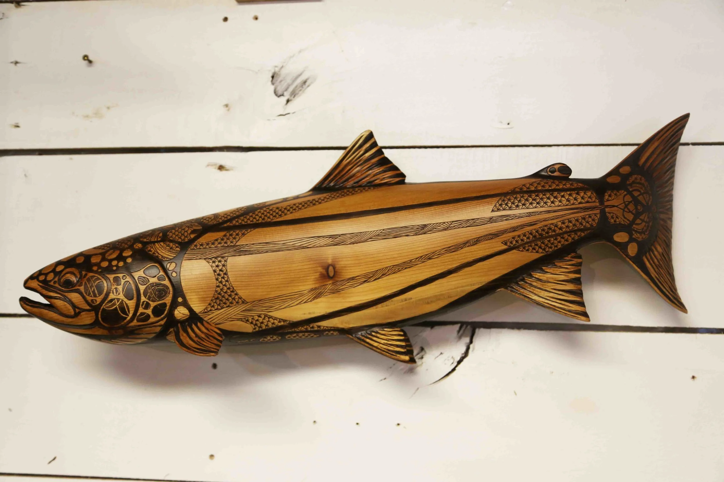 Chimdemash Steelhead 1 - 28x10.5x8" - western red cedar - roderick brown - 2018 - available