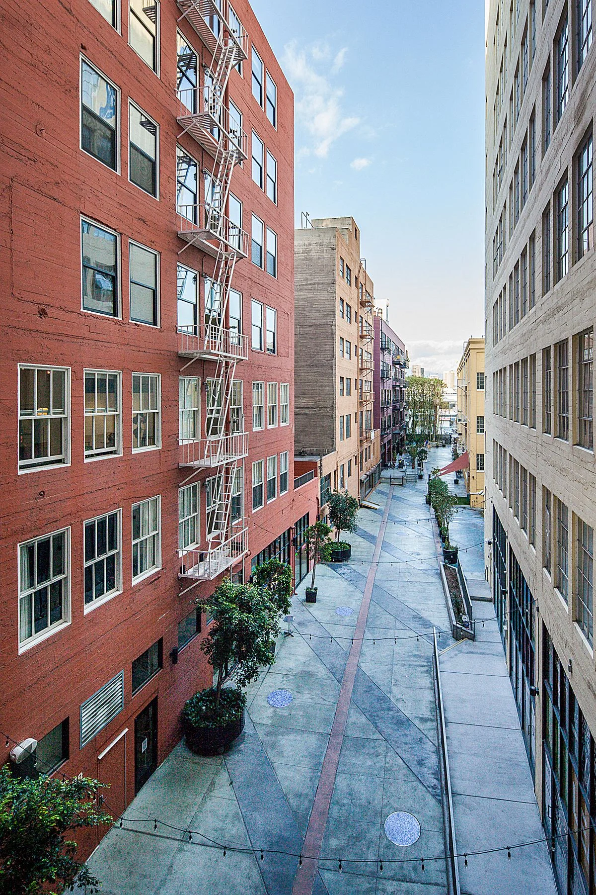 View of Santee Court from Terrace