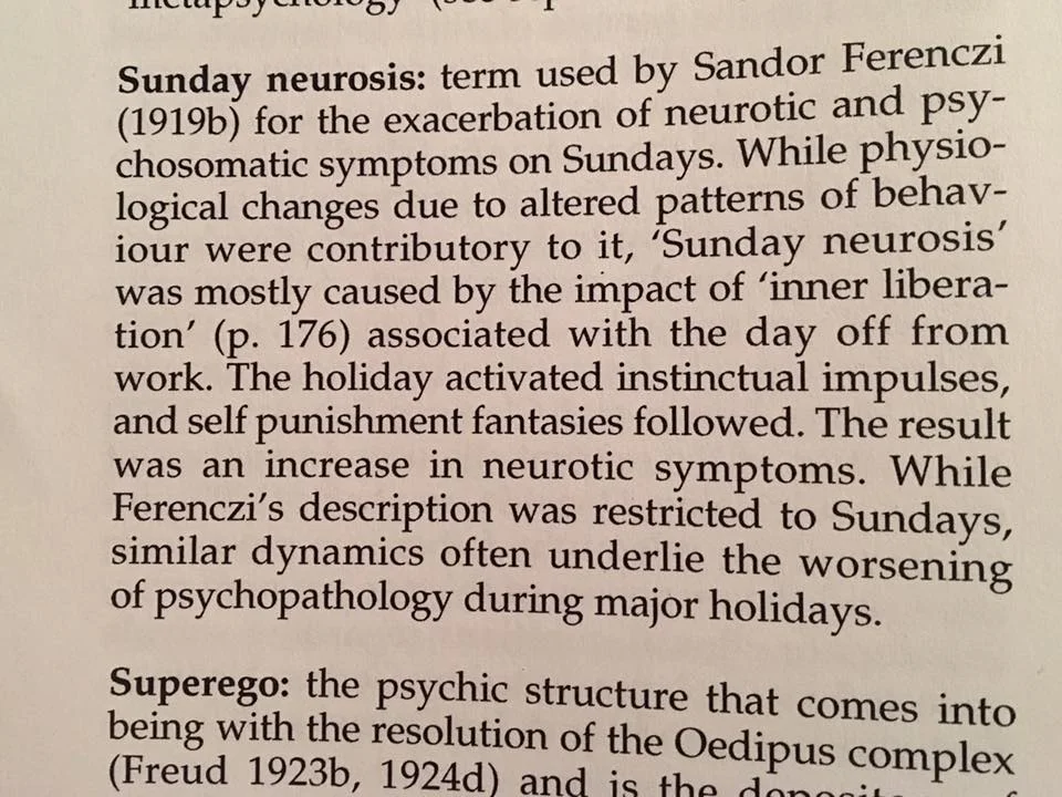 Thanks to David Gatta, PsyD for this Sunday night reading inspiration. Find more on psychoanalysis at - @ DoctorGatta