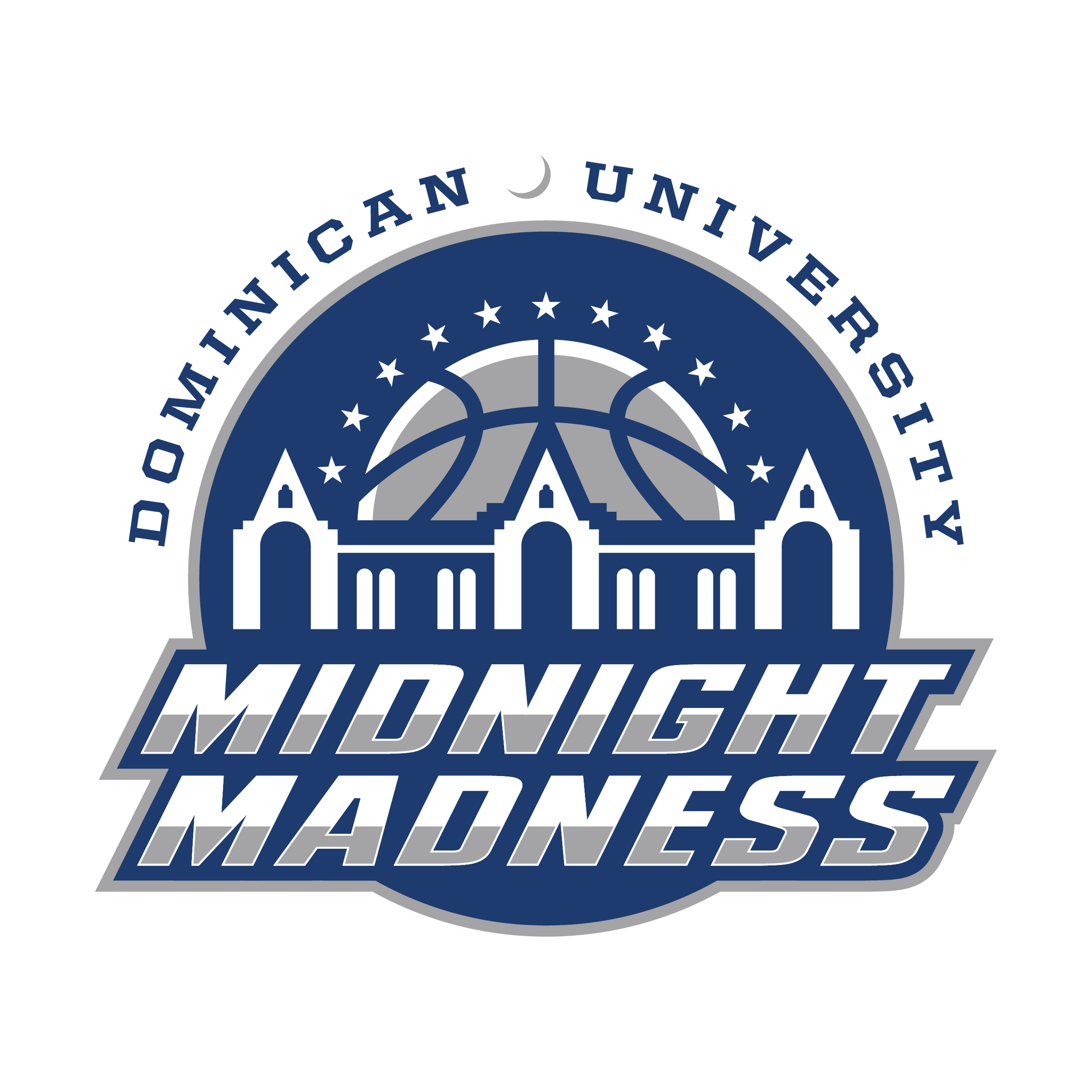 Midnight Madness logo created to promote the event that kicks off the college basketball season every year. 