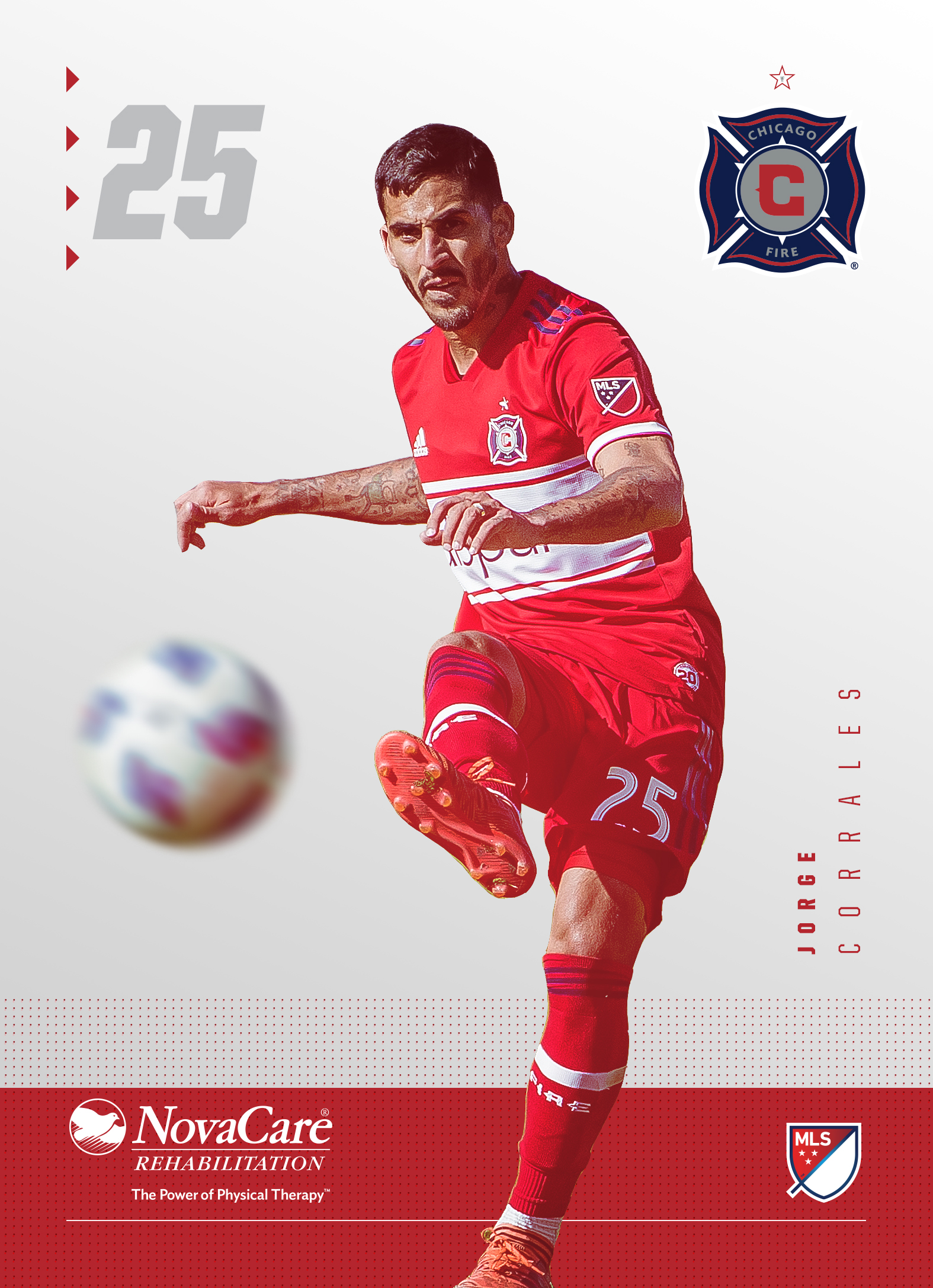 Player cutouts for the club's 2018 play card giveaways.