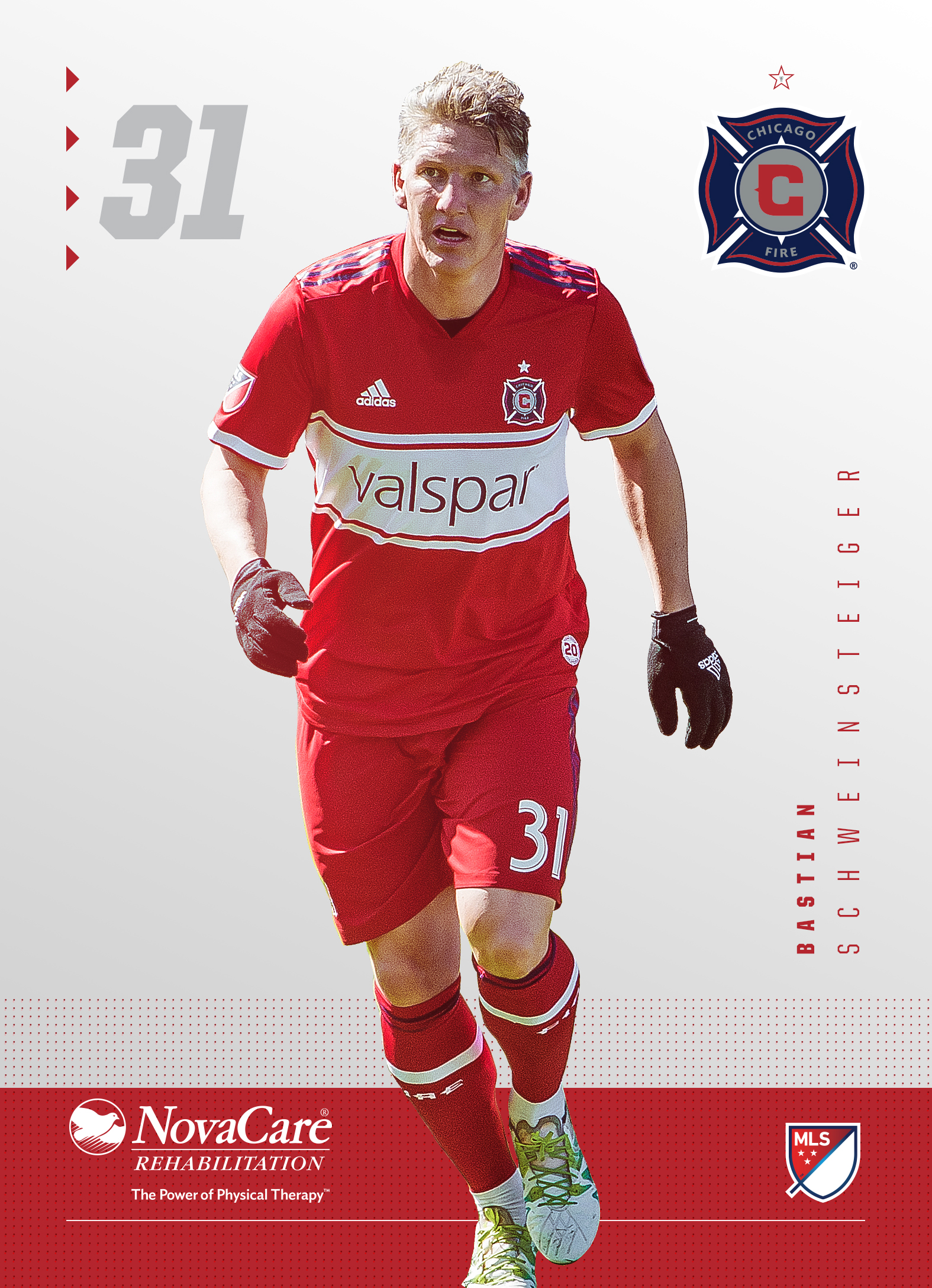 Player cutouts for the club's 2018 play card giveaways.