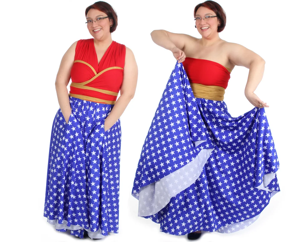 Floor-Length Amazon Warrior Convertible Dress