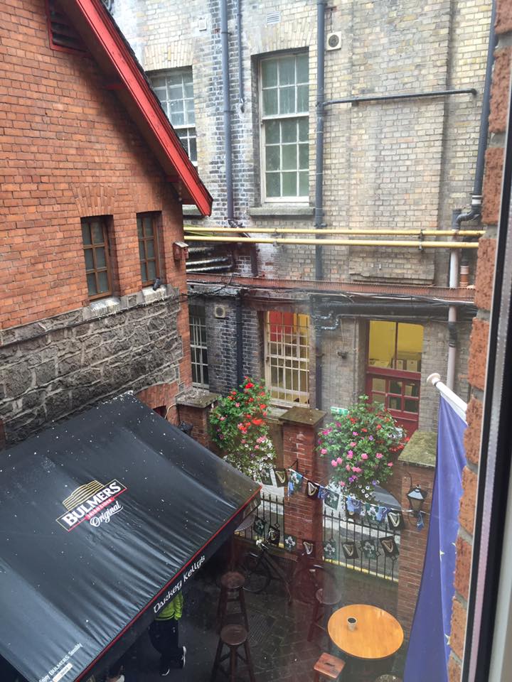 Sweet view from our room on Fishamble Street