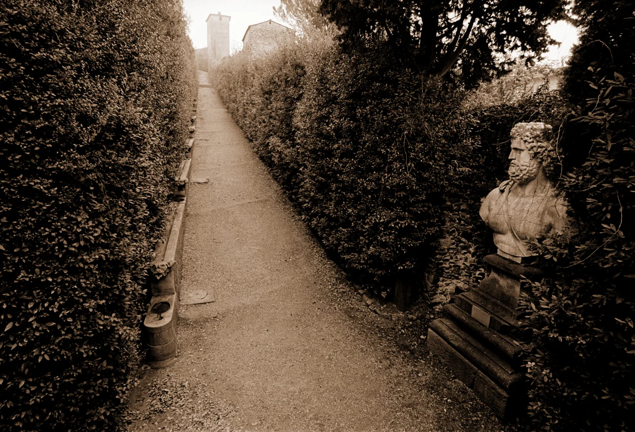 Boboli gardens pathway sepia.jpg