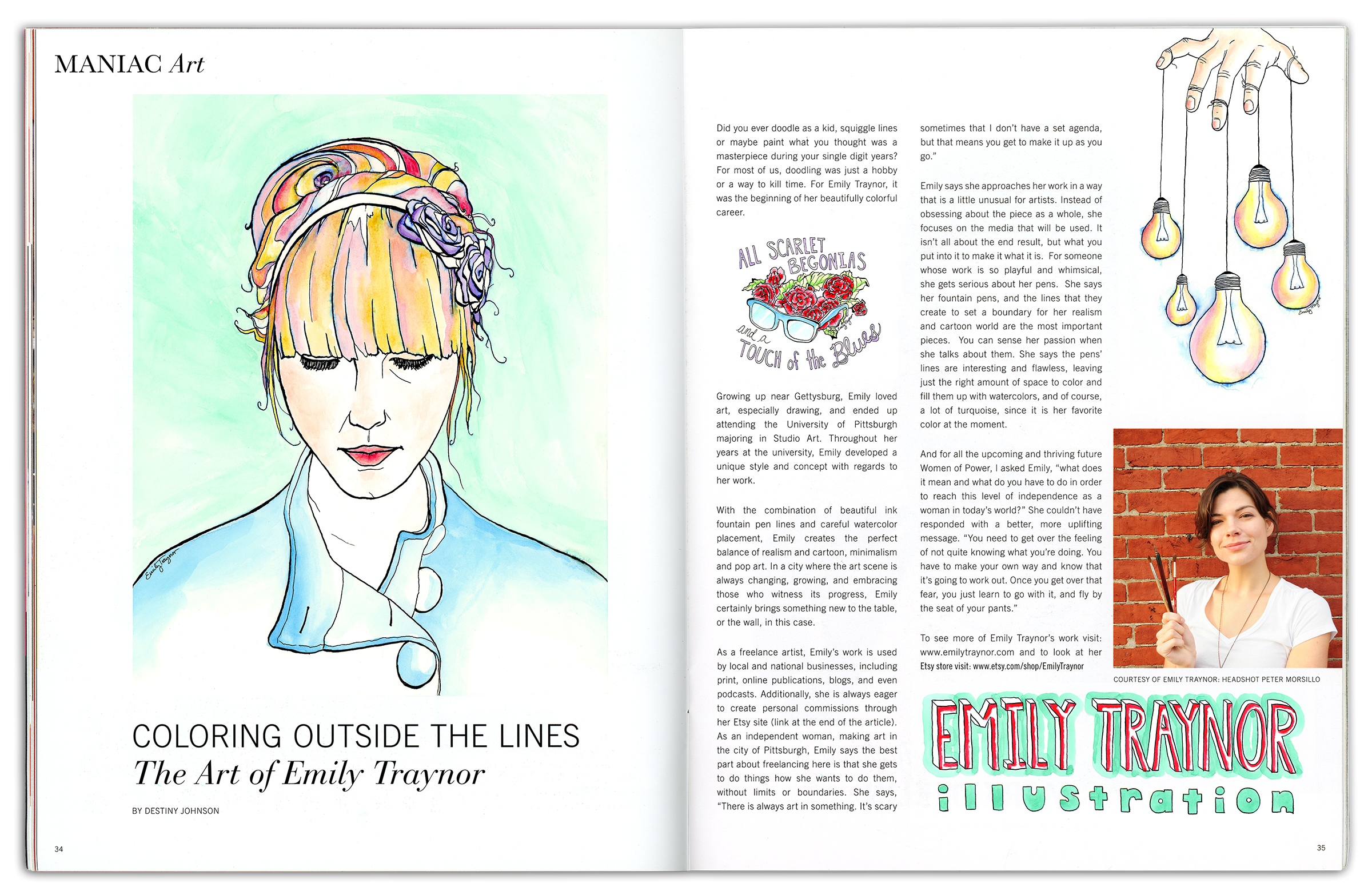 I'm featured in Maniac Magazine's "Women of Power" issue!