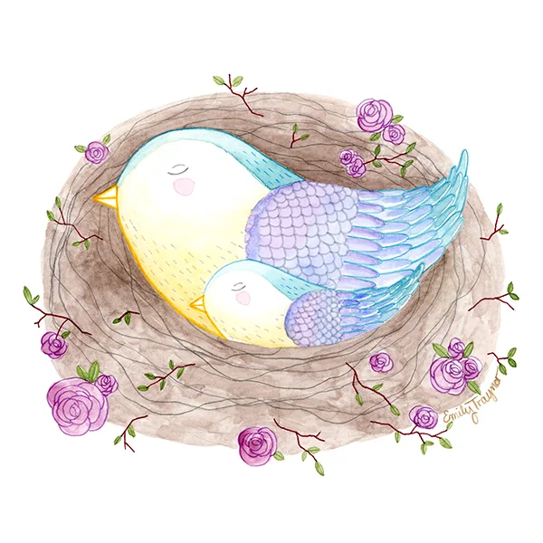 Nestled