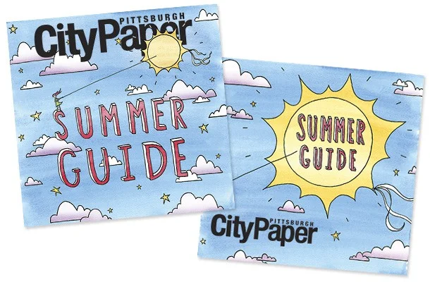 Emily Traynor's Summer Guide cover illustrations