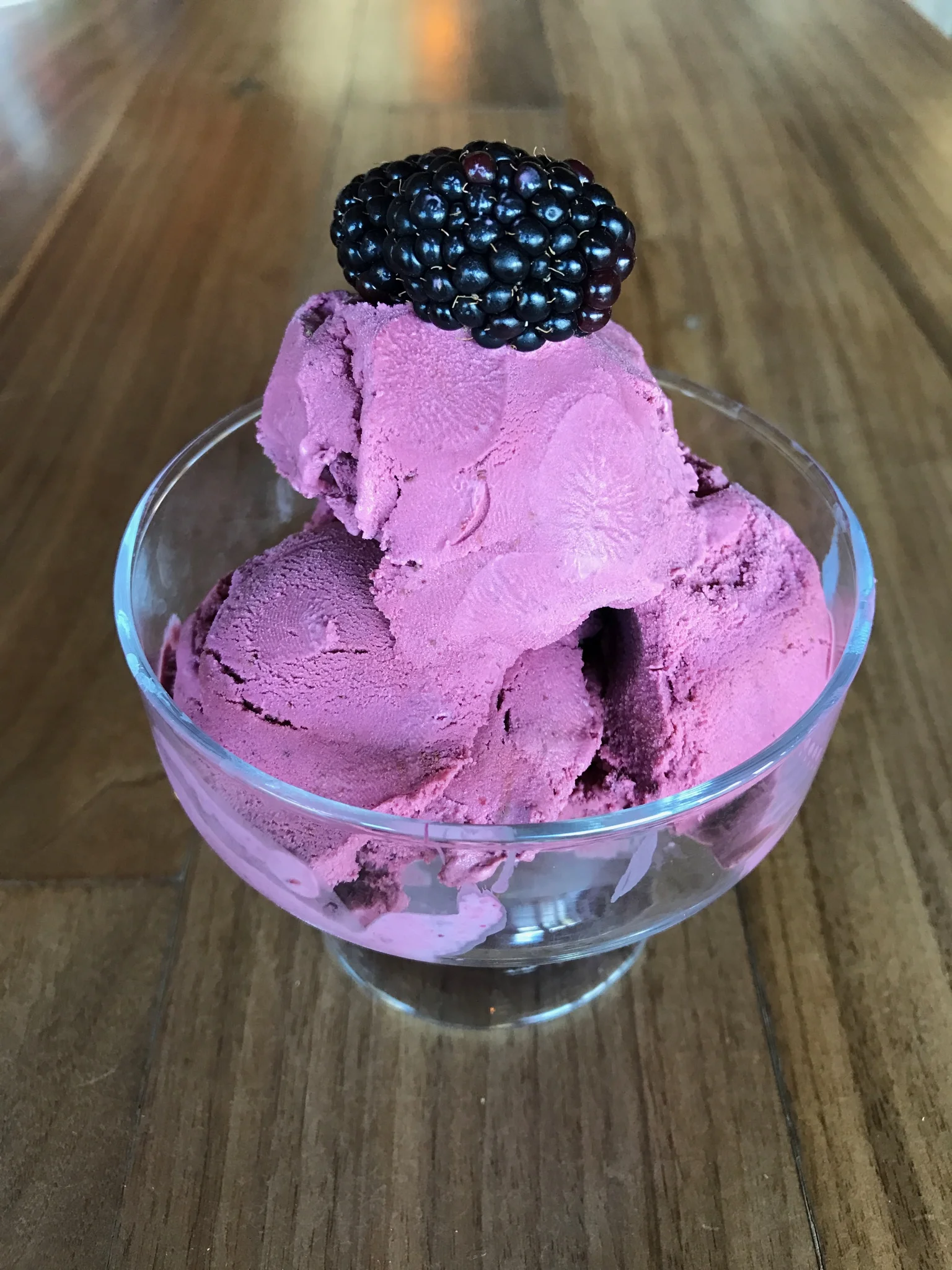 Homemade Blackberry Ice Cream