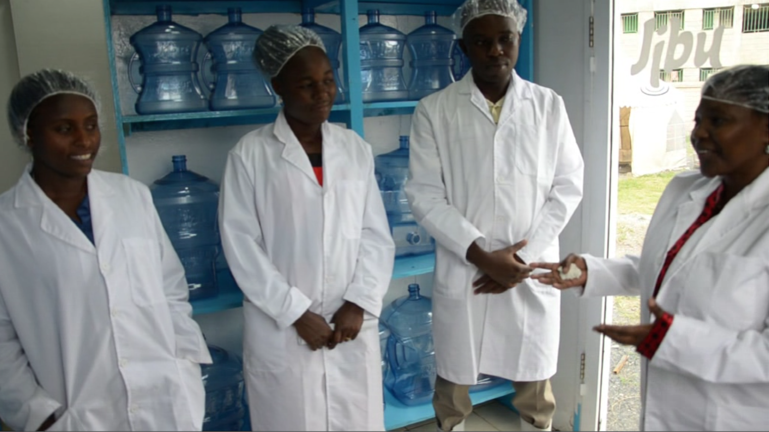 In Josephine’s words (pictured far right), “Jibu is the solution to the water crisis in our community.” 