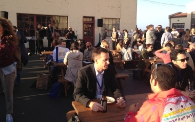 Enjoying the live music, networking, and food trucks at one of many SOCAP Happy Hour events