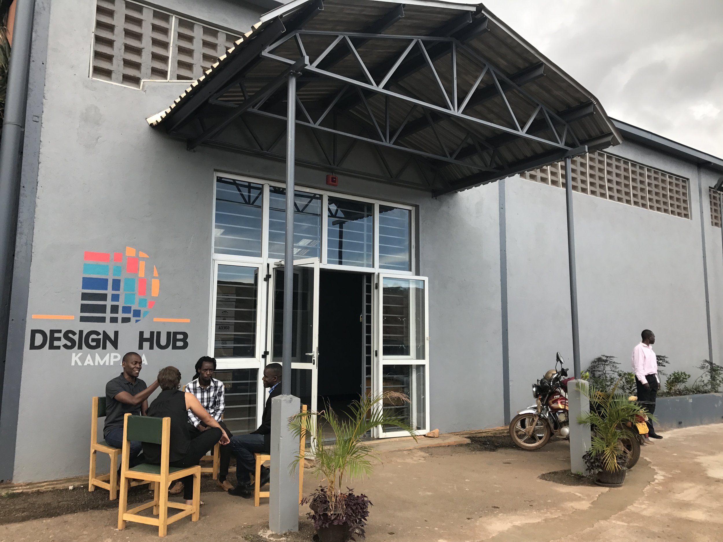 One of the new co-working spaces, Design Hub, I visited in Kampala, Uganda.