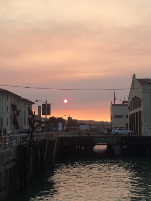 Sunset image from Fort Mason during SOCAP17