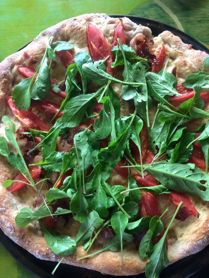  Pizza Friday featuring arugula which will soon make it's way into your CSA box again 