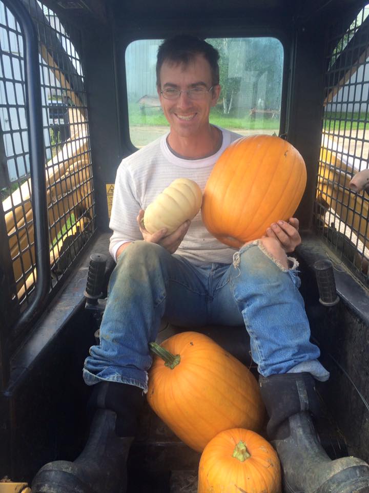  These pumpkins were found in the watermelon patch!&nbsp; With the cold weather, we were momentarily confused about what month it was. 