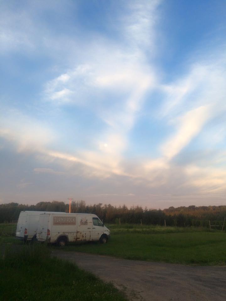  a beautiful early morning farm sky 