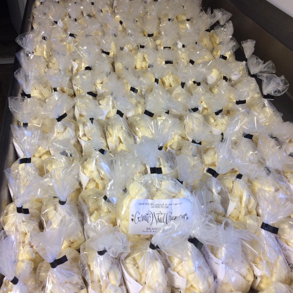  cheese curds bagged up! 