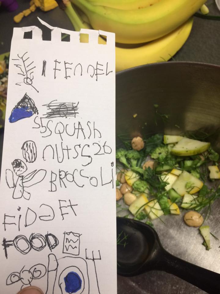  Otto's latest salad recipe for his new cookbook Fidget Food 