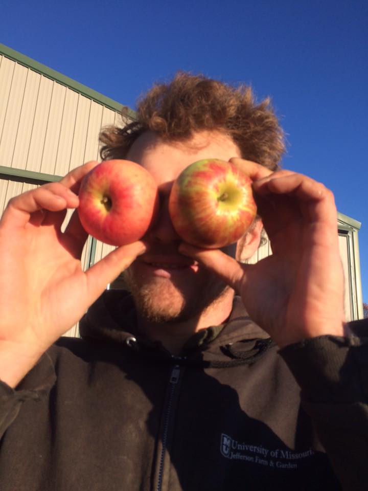  Andrew and his apple eyes. We have a couple of wild apple trees in the pastures and we made some cider this season. &nbsp;We will be putting in a few more apple trees with eyes to the future to be able to include apples in future storage boxes. &nbs