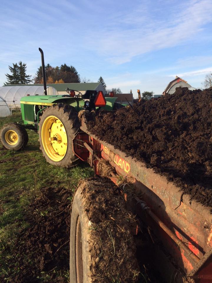  spreading gorgeous farm made compost in gratitude to our soil that provided so much for all of us this season 