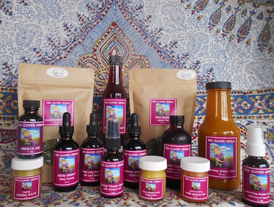 Red Clover Herbal Winter Herbal CSA share! SO GOOD!