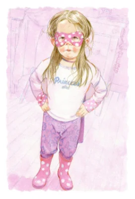 "Princess" by Anni Matsick This First Place winner in the Richeson75 Small Works 2014 exhibit led to the Dinosaurs Living in My Hair! book contract.