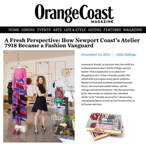 Orange Coast | Online | December 2015