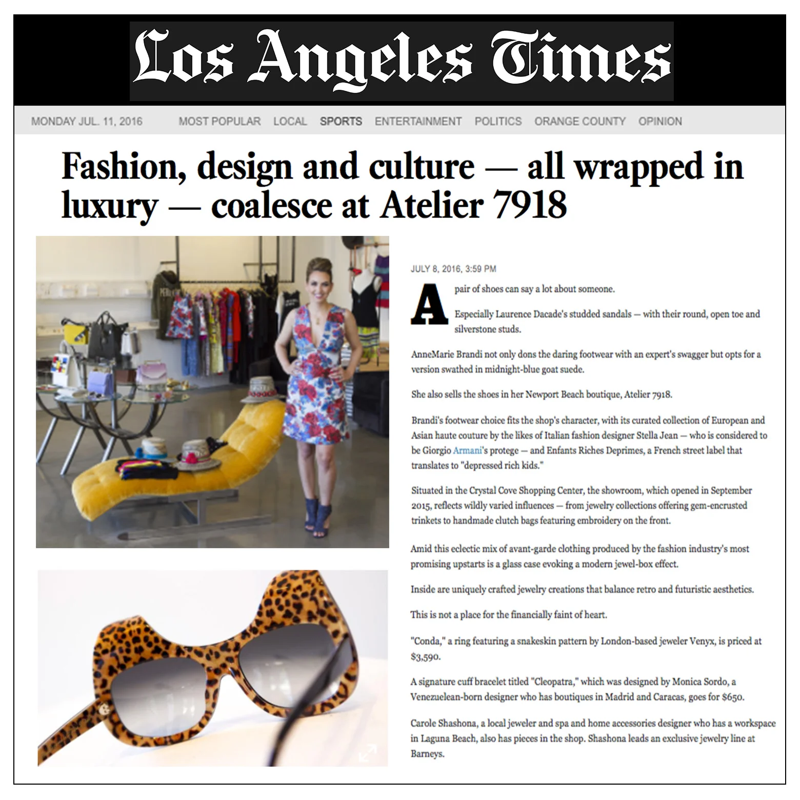 L.A Times | U.S | July 2016 