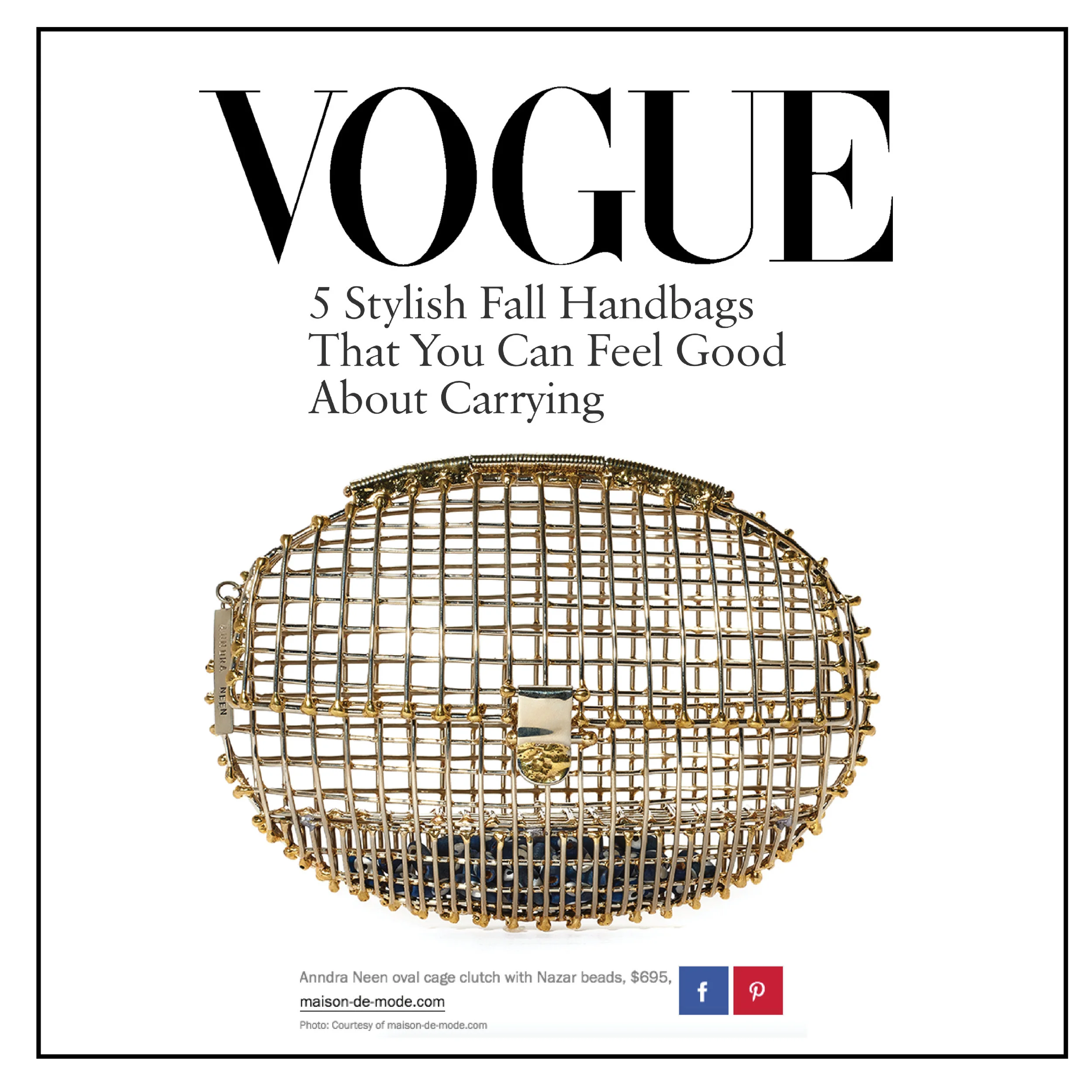 Vogue | Online |October 2016