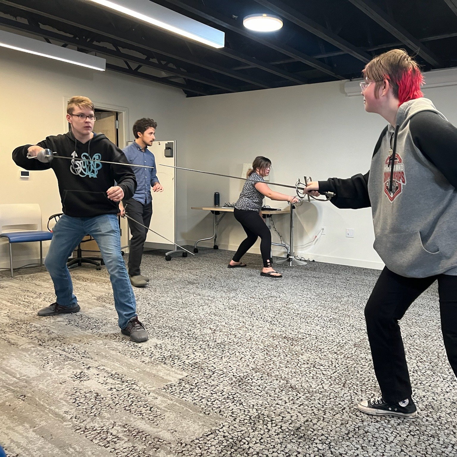 Huge #BYEPshoutout to @montana_shakespeare for hosting a three part elective series on stage combat fighting and story telling with our bodies for BYEP teens! In the series we learned how to fake pull hair, slap, and punch. We also learned about the 