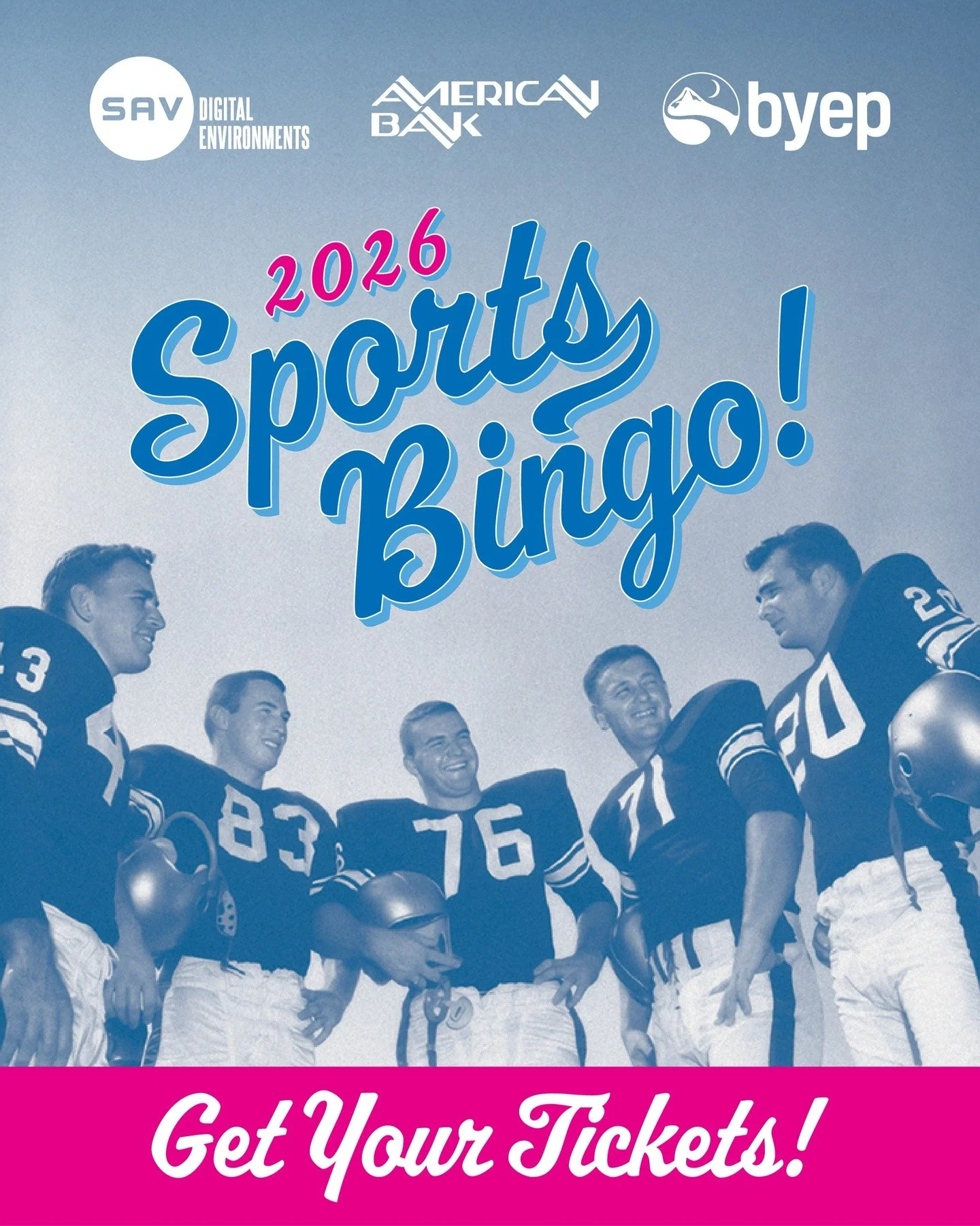 Get in the Game for Good! Suit up, rally your team, and join us for a high-energy, sports-themed Bingo Fundraiser benefiting Big Sky Youth Empowerment!

📅 Friday, February 6th
📍MSU SUB Ballroom
⏰ Doors 6 PM | Bingo 7 PM
💙 Ages 21+ Only Please
🎟️ 