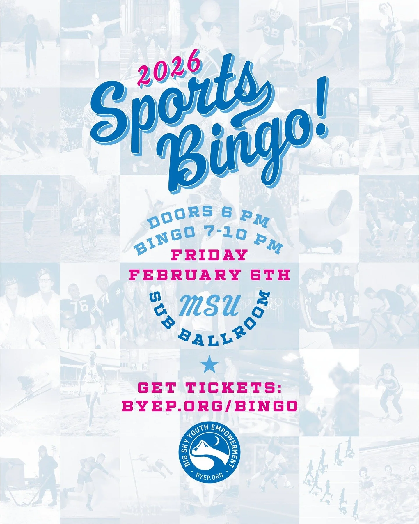 Tickets are going fast! Suit up, rally your friends, and join us for one of our favorite events of the year.

📅 Friday, February 6th
📍MSU SUB Ballroom
⏰ Doors 6 PM | Bingo 7 PM
💙 Ages 21+ Only Please
🎟️ bit.ly/byepbingo26 or link in bio