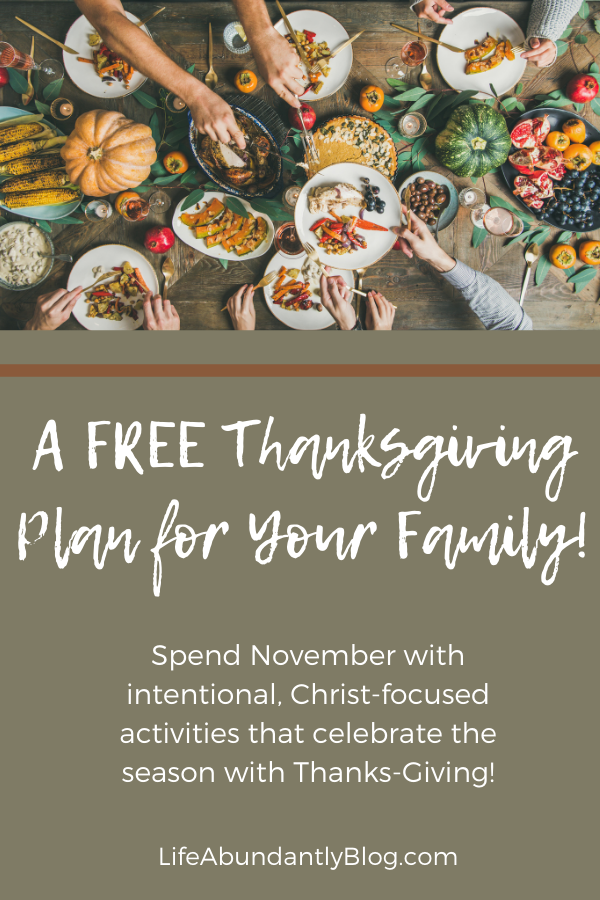 Give Your Family a November to Remember! {FREE Guide + Daily Plan} — Life,  Abundantly