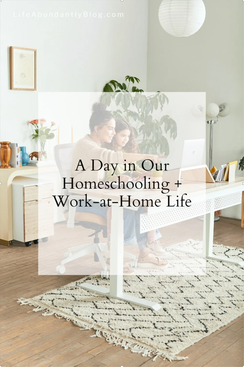 Day in Our Homeschooling + Work-at-Home Life