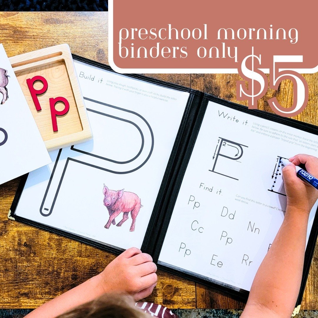 ALL Morning Binders are ON SALE! 🎉🎉🎉🎉

Originally developed in 2018 - six years ago - to meet a need in the homeschool community, our vibrant, engaging, and age-appropriate morning binders have equipped over 10,000 homeschool families with the to