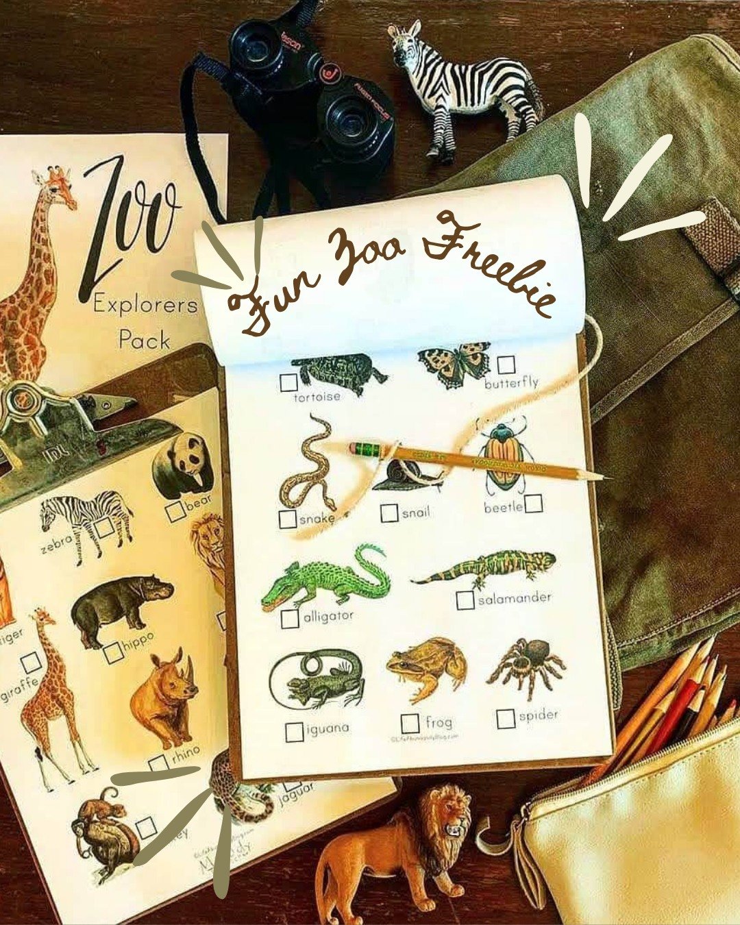 Freebie! It's starting to cool off everywhere, so it's the perfect season to head to the zoo! 🐆🐅🐊🐍🐘

If you would love a fun and adorable (and a little education) tool to make the most of your days at the zoo this spring, comment ZOO, and I will