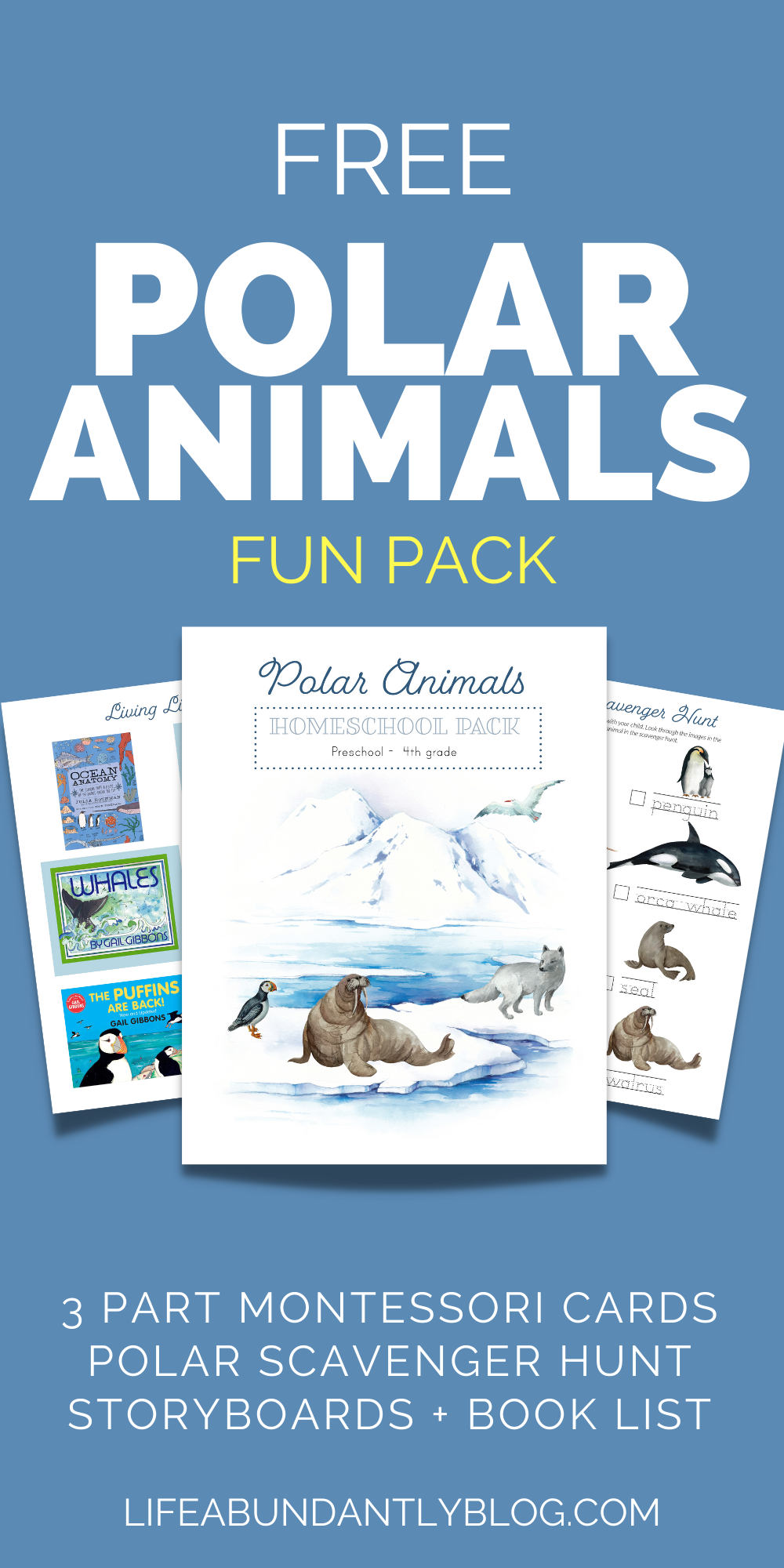 FREE Polar Animals Fun Pack! — Life, Abundantly