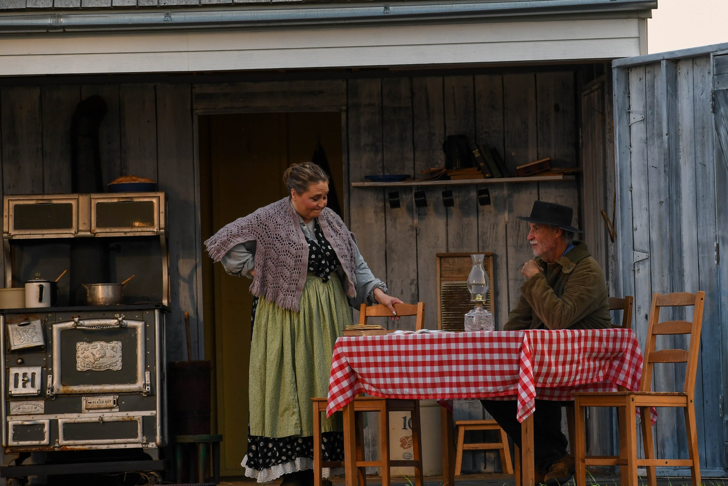 072021 Actors portray Charles and Caroline Ingalls at the Laura Ingalls Wilder Pageant in De Smet, SD.jpg