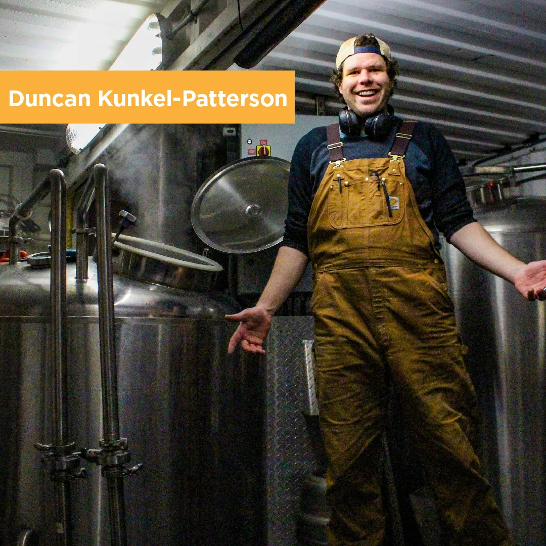 Assistant Brewer / Beertender Brew of Choice: Robbin The Farm IPA Pandora Preference: Euro-Pop The only kid in his 5th grade class to be taller than the teacher, Duncan grew up touring with the Seattle Ballet Company as a young prodigy before injuries destroyed his career. You can often find him utilizing his old pirouette techniques as he races through the U-Pick Blueberry farms every harvest season, never dropping a berry from his basket. Graduated from Fosters Brewing Academy in Australia before moving to a place less dangerous than the Outback. Never one to shy away from an argument, Duncan moonlights as a judge in the local high school debate club circuit, often times stating both arguments invalid and declaring himself the winner.